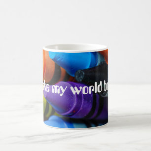 Farbige Wachsmalstifte Tasse
