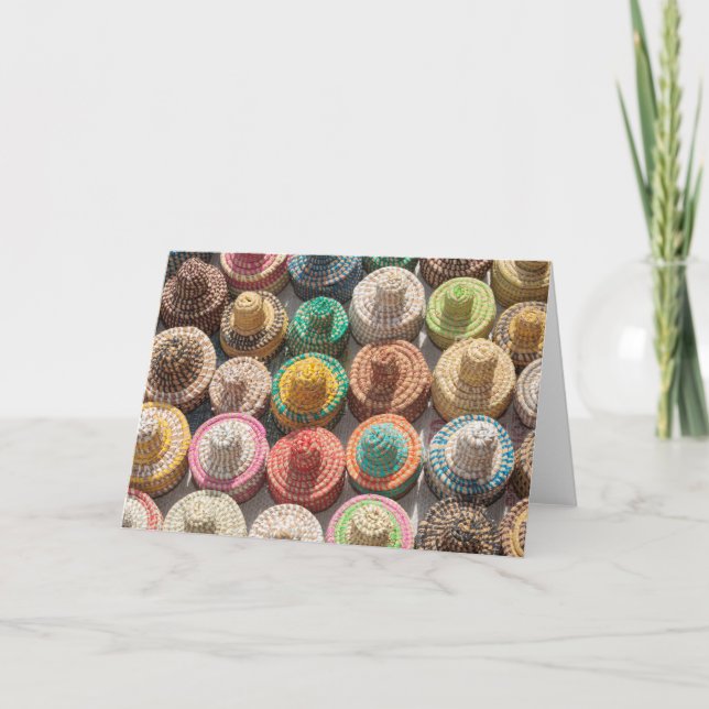 Farbige Waldhütten Karte (Vorderseite)