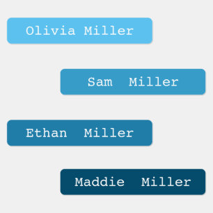 Farbige, wasserdichte Namensschilder für die Schul Etiketten