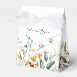Farbige Wasserfarben Florals Zelt Gefallen Box Geschenkschachtel