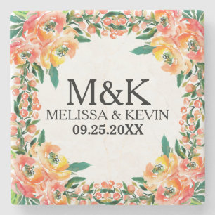 Farbige Wasserfarben Steinuntersetzer