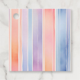 Farbige Wasserfarben Streifen - Geschenkartikel Geschenkanhänger