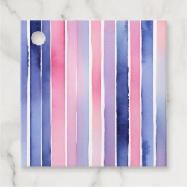 Farbige Wasserfarben Streifen - Geschenkartikel Geschenkanhänger