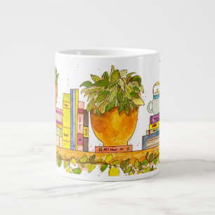 Farbige Wasserfarben, virtuelle Bibliothek Jumbo-Tasse