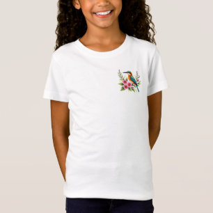 Farbige Wasserfarben-Vogel-T-Shirt T-Shirt