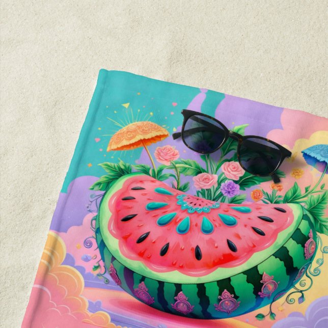 Farbige Wassermelone für den Sommer Strandtuch (Beispiel)