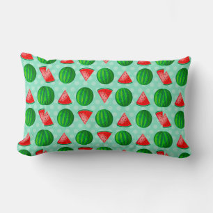 Farbige Wassermelonenmuster mit Schnitten Lendenkissen