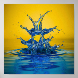 Farbige Wasserpflücke Poster