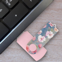 Farbige weiche Wasserfarbe Rosa Frühlingsblüten