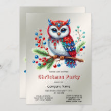 Farbige Weihnachtsschale Party Einladung