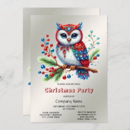 Farbige Weihnachtsschale Party Einladung