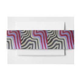 Farbige Wellen Einladung Bauchbinde Einladungsbanderole