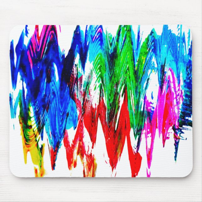 Farbige Wellen Mousepad (Vorne)