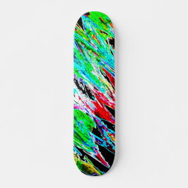 Farbige Wellen Skateboard