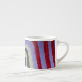 Farbige Wellen Spezialtasse Espressotasse