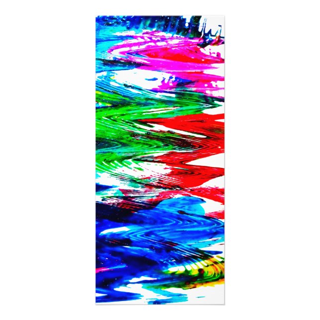 Farbige Wellen Werbekarte (Vorne)