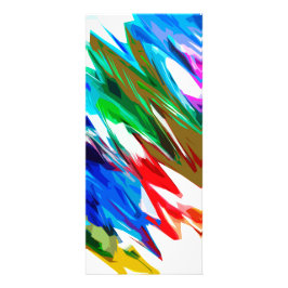 Farbige Wellen Werbekarte
