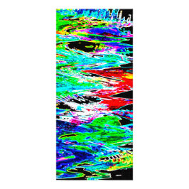 Farbige Wellen Werbekarte