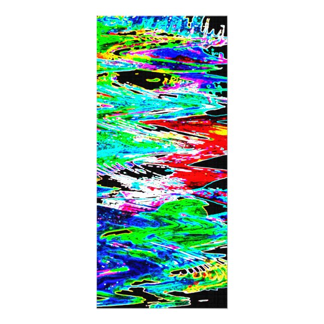 Farbige Wellen Werbekarte (Vorne)