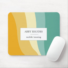 Farbige Wellenlinien personalisiert Mousepad