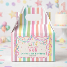 Farbige whimische Mädchen-Geburtstags-Geschenkboxe