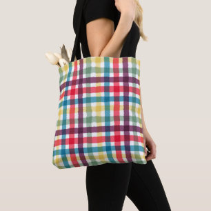 Farbige Whimsical-Kariert-Wasserfarben-Muster