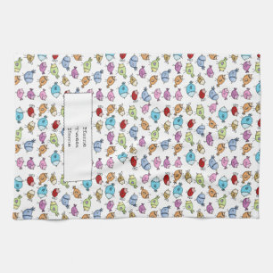 Farbige Whimsikvögel Küchentuch