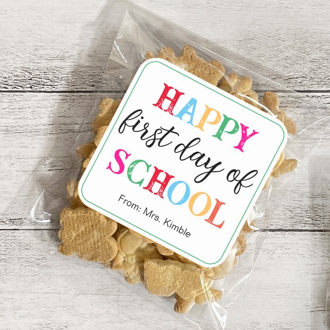 Farbige Whiteboard-Schulaufkleber (Platz) Quadratischer Aufkleber (Von Creator hochgeladen)