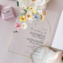 Farbige Wildblume Arch Gold Rahmen | Boho Wedding