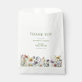 Farbige Wildblume Blumenkohl Brautparty Geschenktütchen