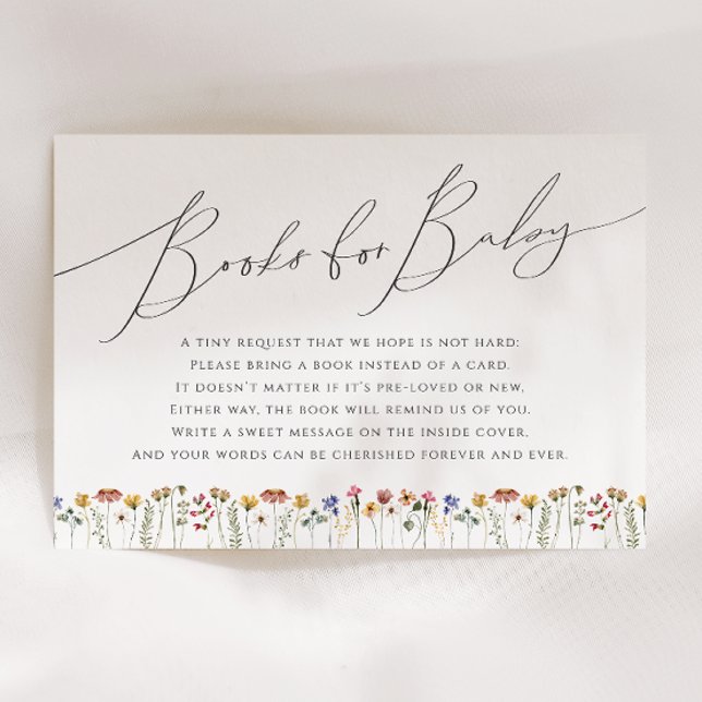 Farbige Wildblume Bücher für Kinder Begleitkarte (Von Creator hochgeladen)