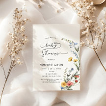 Farbige Wildblume Kinderdusche