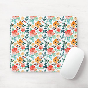 Farbige Wildblume Mixed Floral Muster Mousepad