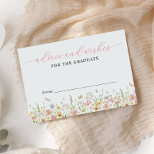 Farbige Wildblumen-Abschluss-Beratungswünsche