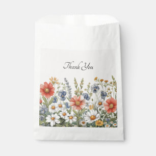 Farbige Wildblumen bevorzugen Tasche Geschenktütchen