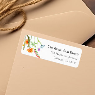 Farbige Wildblumen Frühlingsblumen Aquarelle