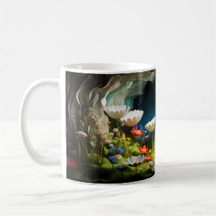 Farbige Wildblumen Kaffeetasse