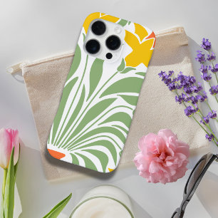 Farbige Wildblumen malen grün gelb für sie iPhone 16 Pro Hülle