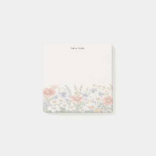Farbige Wildblumen Post it Notes Post-it Klebezettel