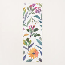 Farbige Wildblumen | Schöne florale Wasserfarben