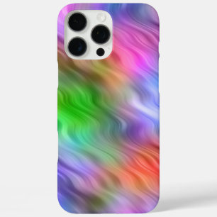 Farbige Wildblumen Wavy Textur iPhone 16 Pro Max Hülle