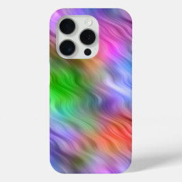 Farbige Wildblumen Wavy Textur iPhone 15 Pro Hülle