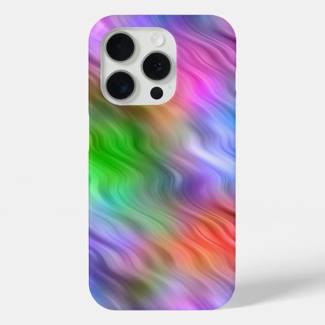 Farbige Wildblumen Wavy Textur Case-Mate iPhone Hülle (Rückseite)