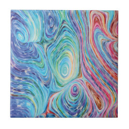 Farbige Wirbel Keramik Tile Fliese