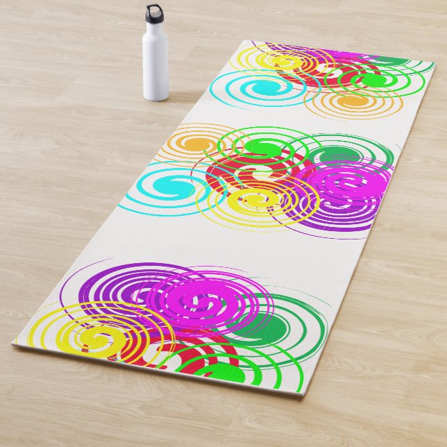 Farbige Wirbel Yogamatte (Beispiel)