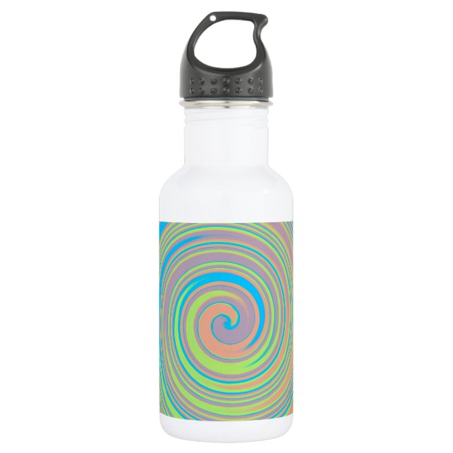 Farbige Wirble Pinradkonstruktion Trinkflasche (Vorderseite)