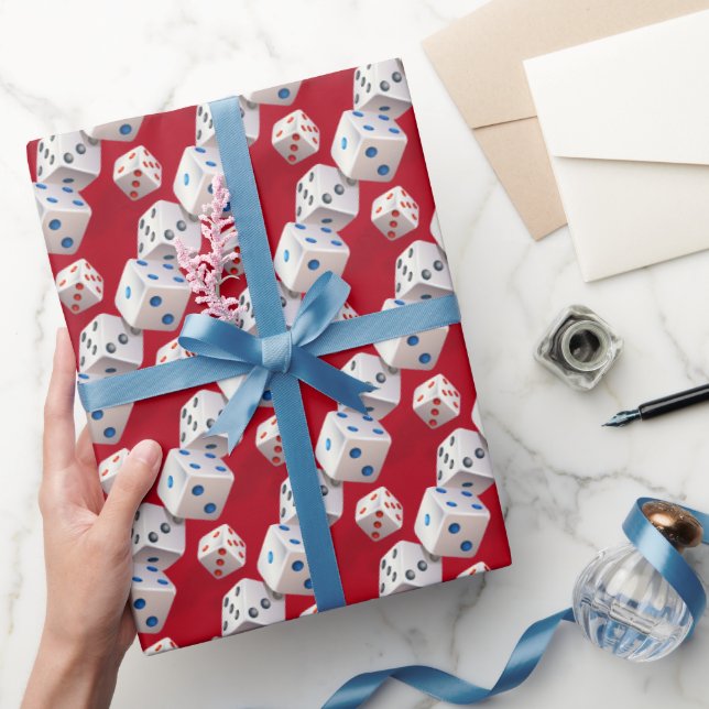 Farbige Würfel Geschenkpapier (Schenken)