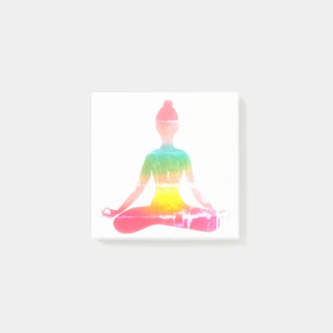Farbige Yoga-Teil  Post-it Klebezettel