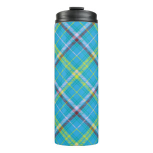 Farbige Zickzack Karierte Tartan texturiert Nahtlo Thermosbecher
