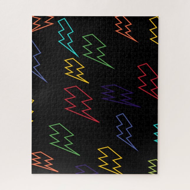 Farbige Zigzag          MusterJigsaw Puzzle (Vertikal)